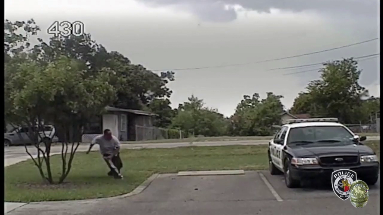 Criminal targeting Seguin Police Department caught on camera - KSAT San Antonio