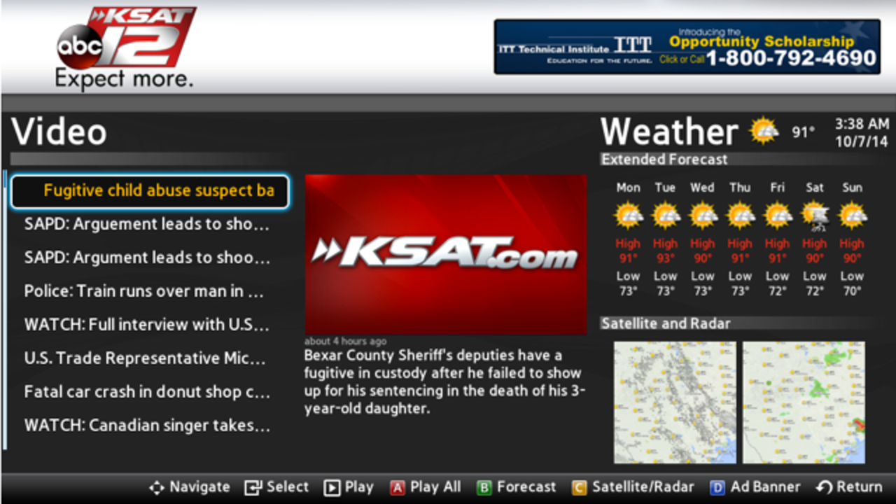 Watch KSAT 12 News on your smart TV or streaming stick