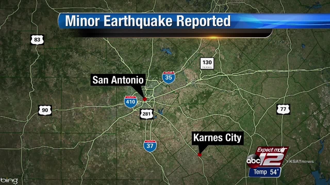 Minor earthquake reported in Karnes County