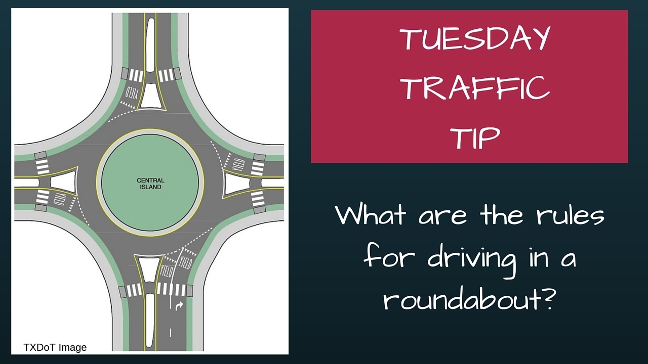 Tuesday Traffic Tip Roundabout driving rules