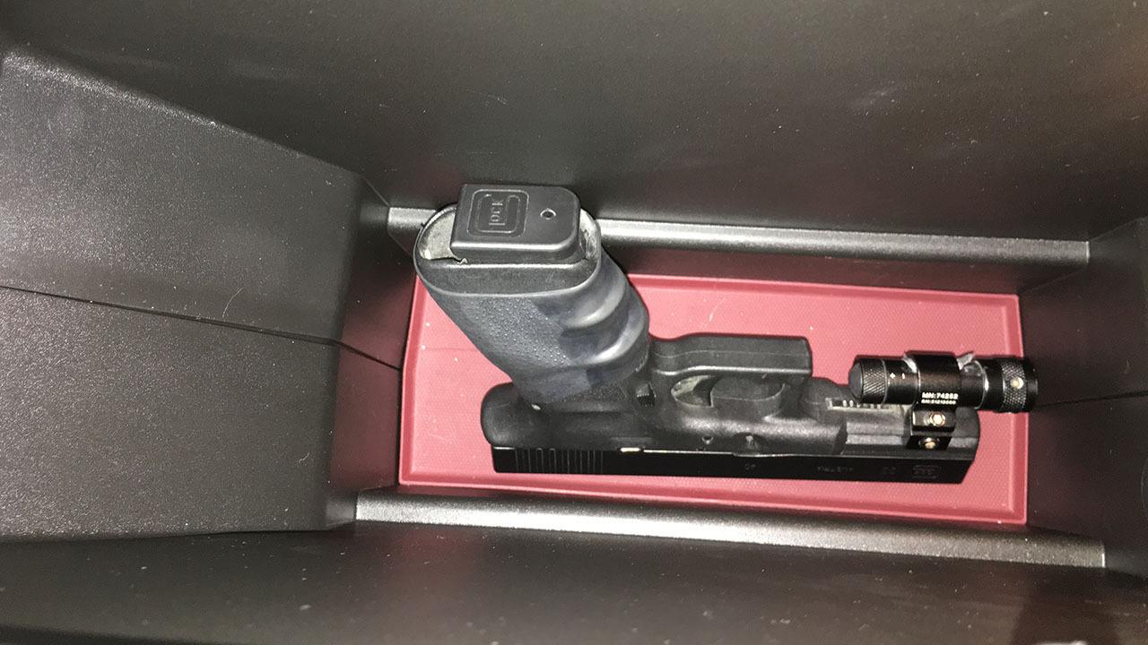 Man finds .40-caliber Glock inside rental car