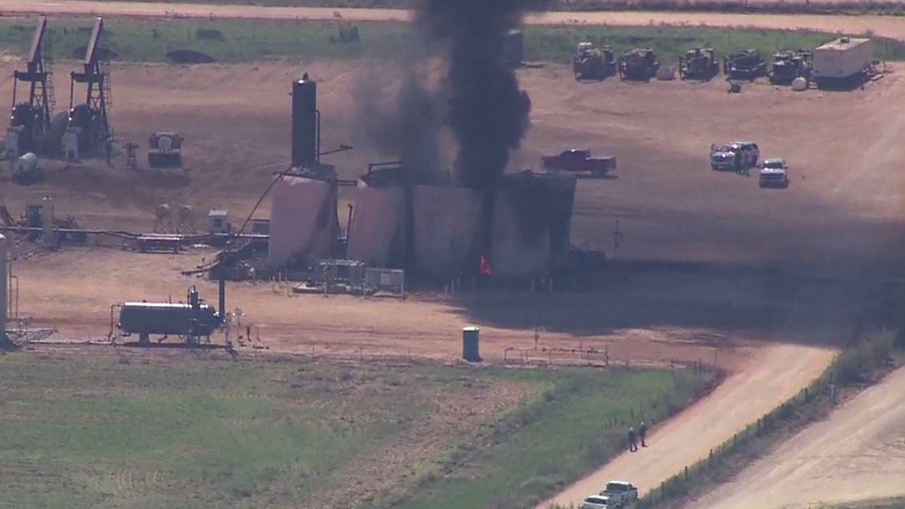 2 workers injured in oil tank explosion, fire in La Salle County