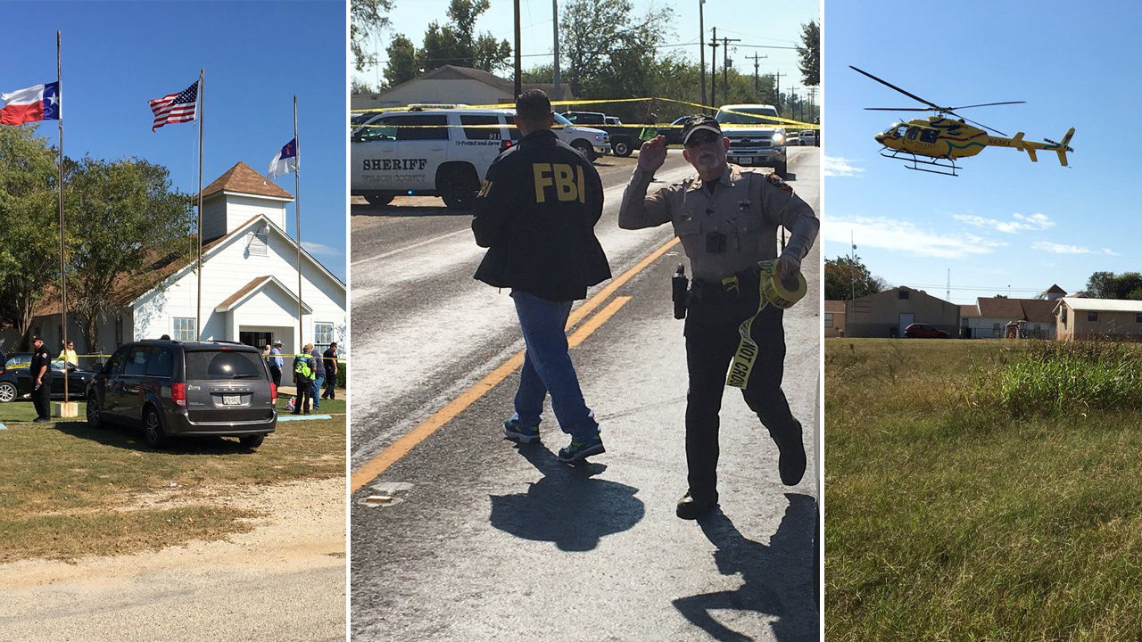 Photos, videos from Sutherland Springs church shooting scene