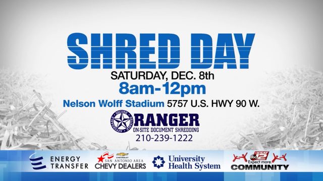 shred day has been rescheduled for dec 8