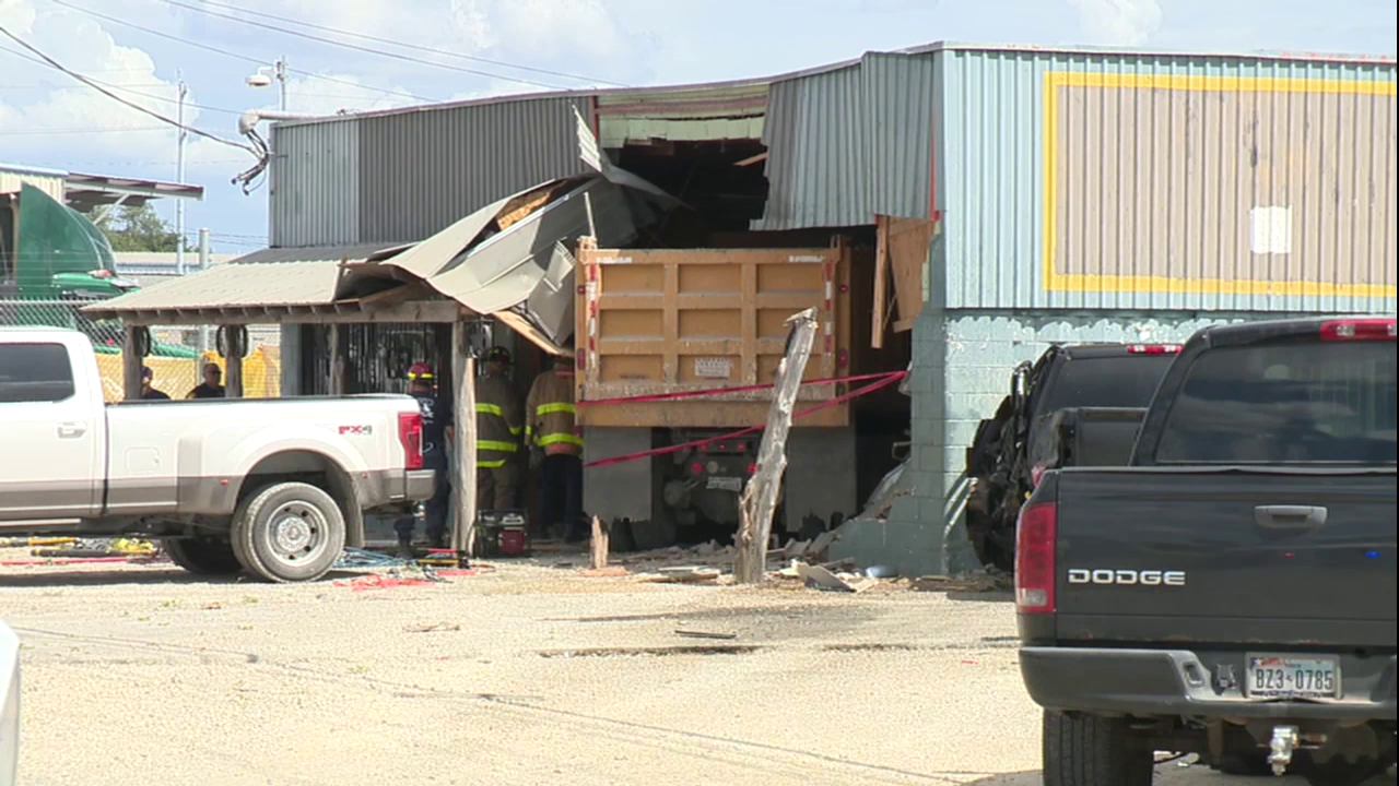 WATCH LIVE Dump truck crashes into building on East Side